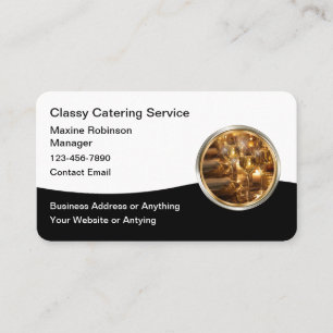 Elegante Catering-Services im gehobenen Stil Visitenkarte