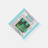 Elegante Celebration Personalisiert Paper Napkins Serviette (Ecke)