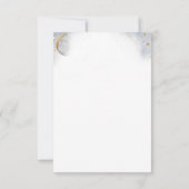 Elegante Celestial mit/ohne Mahlzeiten UAWG RSVP Karte (Rückseite)