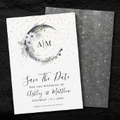 Elegante Celestial Wedding Save the Date Einladung