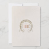 Elegante Centennial Celebration Art Nouveau Mucha Einladung (Rückseite)