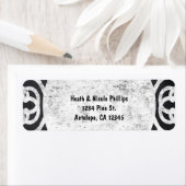 Elegante Chalk Frame Einladungsadressen-Labels (Insitu)