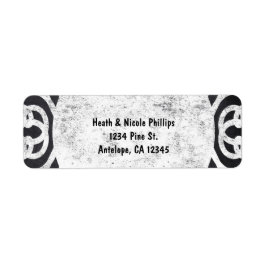 Elegante Chalk Frame Einladungsadressen-Labels