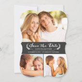 Elegante Chalkboard-Hochzeit Speichern Sie die Dat Save The Date (Vorderseite)