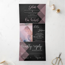 Elegante Chalkboard Pastel Multi-Foto Hochzeit