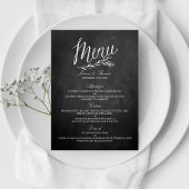 Elegante Chalkboard Wedding Menu Vorlagen