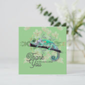 Elegante Chameleon Painted Flat Greeting Card Karte (Stehend Vorderseite)