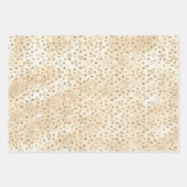 Elegante Champagne Animal Print Muster Geschenkpapier Set (Vorderseite 3)