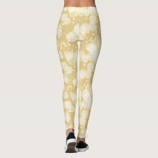 Elegante Champagne Bubbles Leggings (Rückseite)