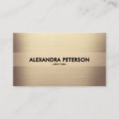 Elegante Champagne Gold Zwei-Tone-Visitenkarte Visitenkarte (Vorderseite)