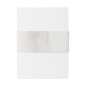 Elegante Champagne Monogram Black Script Wedding Einladungsbanderole (Rückseitenbeispiel)