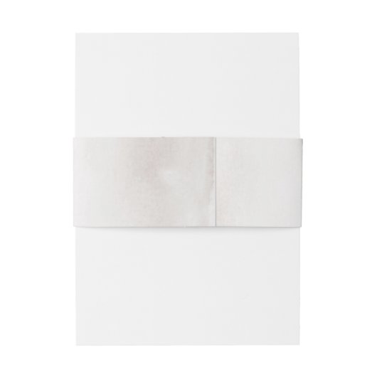 Elegante Champagne Monogram Black Script Wedding Einladungsbanderole (Rückseitenbeispiel)