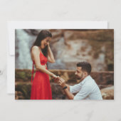 Elegante Champagne Toast Foto Engagement Party Einladung (Rückseite)