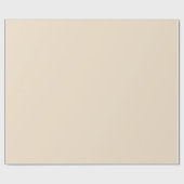 Elegante Champagner-Einfarben-Hochzeit Geschenkpapier (Flach)