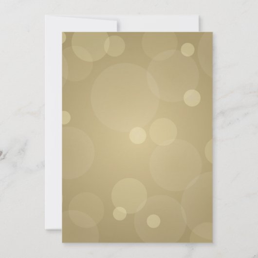 Elegante Champagner Gold und Black Wedding Einladung (Rückseite)