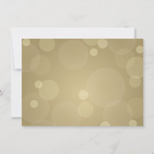 Elegante Champagner Gold und Black Wedding Save The Date (Rückseite)