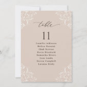 Elegante Champagner Hochzeitskarte Einladung (Vorderseite)