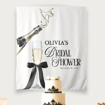 Elegante Champagner-Schwarz-Weiß-Brautjunggesellin