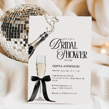 Elegante Champagner-Schwarz-Weiß-Brautparty
