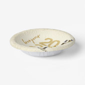 Elegante Champagner Silvester Papierplatte Pappteller (Gewinkelt)