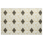 Elegante Champane Silk & Gold abstrakte Blume Fabr Stoff (Fat Quarter (45,7 x 55,9 cm))