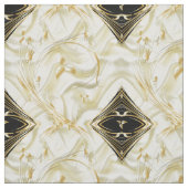 Elegante Champane Silk & Gold abstrakte Blume Stoff (Muster)