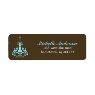 Elegante Chandelier Address Labels