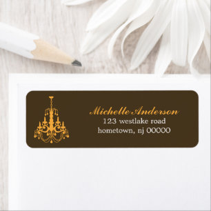 Elegante Chandelier Address Labels