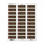 Elegante Chandelier Address Labels (Vorne)