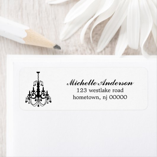 Elegante Chandelier Address Labels (Insitu)