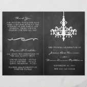 Elegante Chandelier Chalkboard Wedding Collection (Vorderseite)