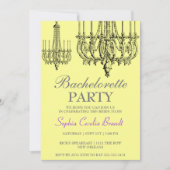 Elegante Chandelier-Party Einladung (Vorderseite)