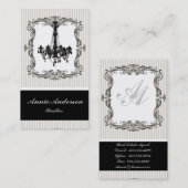 Elegante Chandelier Real Anwesen Business Cards Visitenkarte (Vorne/Hinten)