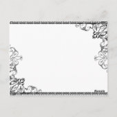 Elegante Chandelier & Schnörkel Tischnummer (Rückseite)