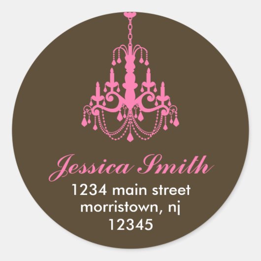 Elegante Chandelier Stickers (Vorderseite)