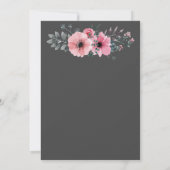 ELEGANTE CHARCOAL INVITE EINLADUNG (Rückseite)