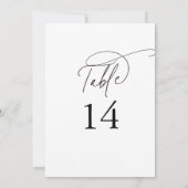 Elegante Charm 12x18" Hochzeiten Tischnummern (Rückseite)