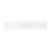 Elegante Charm Gold Wedding Invitation Bly Band (Flach)
