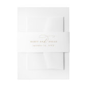 Elegante Charm Gold Wedding Invitation Bly Band (Vorderseite Beispiel)