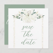 Elegante Charm Green Wildblume Wedding