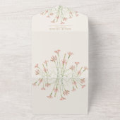 Elegante Charm Wild Blume Wedding All In One Einladung (Außenbereich)