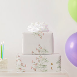 Elegante Charm Wild Blume Wedding Geschenkpapier