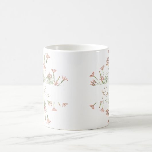 Elegante Charm Wild Blume Wedding Kaffeetasse (Mittel)