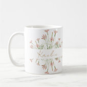Elegante Charm Wild Blume Wedding Kaffeetasse (Links)