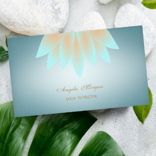 Elegante Charming Beruflich Lotus Blume Visitenkarte