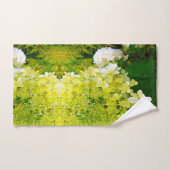 Elegante Chartreuse Green Limelight Hydrangea Badhandtuch Set (Handtuch)