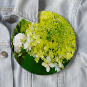 Elegante Chartreuse Green Limelight Hydrangea Button (Beispiel)