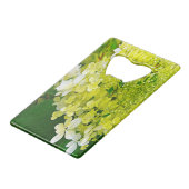 Elegante Chartreuse Green Limelight Hydrangea Geldbeutel Flaschenöffner (Rückseite Schrägansicht)