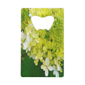 Elegante Chartreuse Green Limelight Hydrangea Geldbeutel Flaschenöffner (Rückseite)