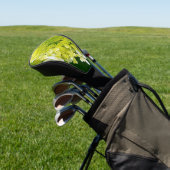 Elegante Chartreuse Green Limelight Hydrangea Golf Headcover (In SItu)